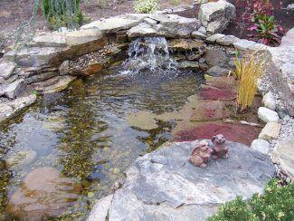 water feature and waterfall - nanaimo water gardens